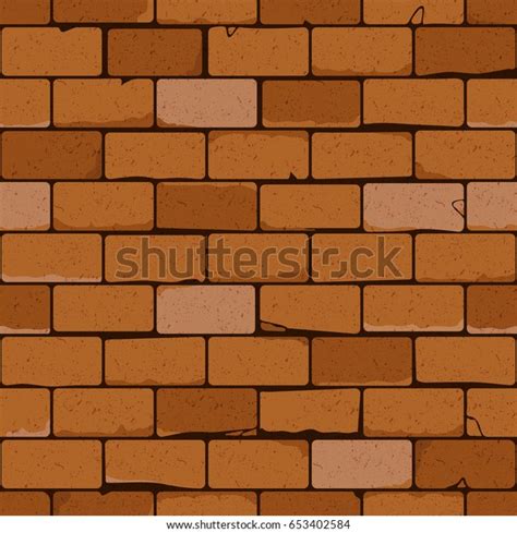 red brick wall seamless vector pattern stock vector royalty