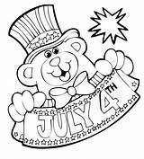 4th July Coloring Pages Happy Celebrate Let sketch template