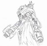 Necron Deviantart Assault Troop Warhammer Draw Troops Marines Fan Core sketch template