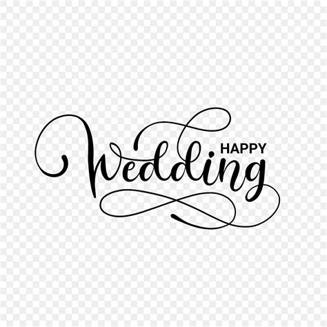 happy wedding text typography  card wedding drawing typography