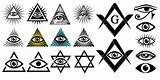 Illuminati Symbols Masonic Seeing Simbolos Occhio Cospirazione Vedente Segno Simboli Massonico Tutto Illuminate Ojo Masónica Símbolos Anticristo Symbolic Conspiración élites sketch template