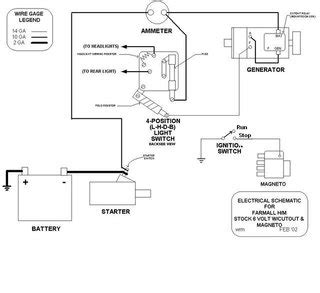 farmall super   volt wiring diagram wiring diagram  schematic
