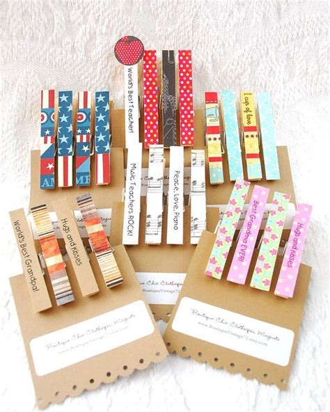 mothers day t clothes pins clothespin magnets
