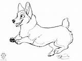 Corgi Coloring Pages Drawing Line Meadow Ink Happy Idess Lineart Paintingvalley Drawings Weasyl Xcolorings sketch template