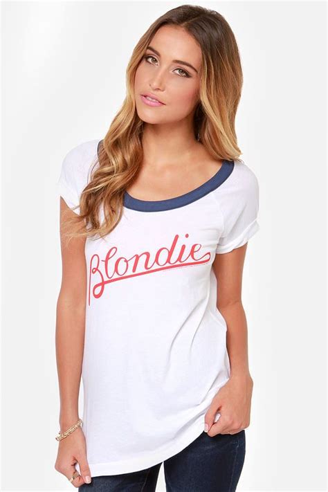 chaser blondie ivory tee fashion fabulous clothes blondie  shirt