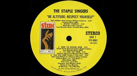 The Staple Singers Respect Yourself 1971 Hq Youtube