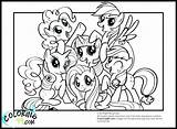 Pony Coloring Little Pages Mlp Friendship Magic Print Eg Mane Color Friends Six Printable Games Book Drawing Team Twilight Sparkle sketch template