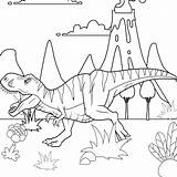 Albertosaurus sketch template
