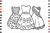 Coloring Dresses Pages Color Drawing Colouring Pretty Kids Dress Princess Printable Beautiful Getcolorings Simple Sheets Wedding Getdrawings Print sketch template
