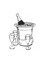Coloring Pages Champagne Edupics sketch template