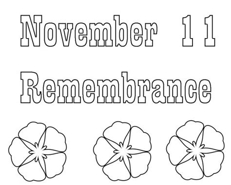 remembrance day coloring pages printable  coloring pages  kids