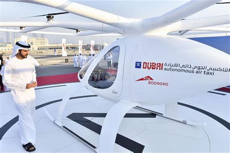 worlds  drone taxi completes maiden flight  dubai curbed