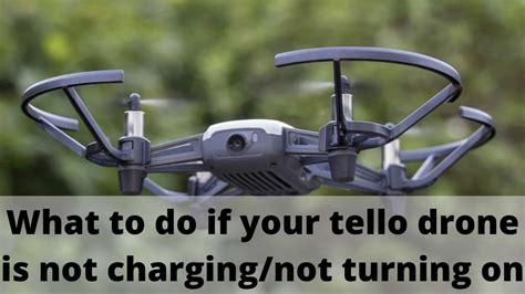 tello drone   charging   turning