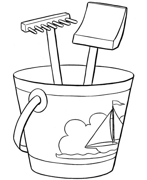 fill  bucket coloring page coloring home