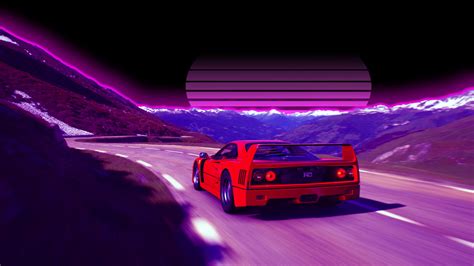 Ferrari F40 Retro Road 4k Hd Cars 4k Wallpapers Images