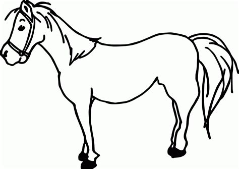 horses cartoon coloring page coloring home
