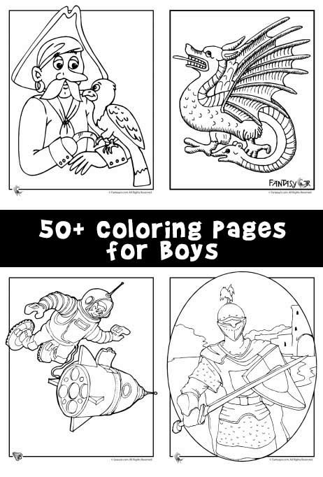 coloring pages  boys woo jr kids activities