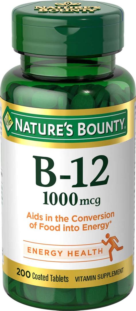1000 Mcg Vitamin B12 Supplements Nature Made Vitamin B12 1000 Mcg