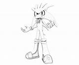 Sonic Silver Coloring Hedgehog Surfing Generations Team Coloringhome sketch template