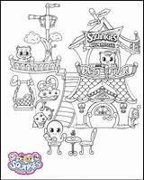 Coloring Squinkies Clubhouse Book Cute sketch template