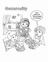 Generosity Coloring Pages Bible Sheet Supportingthecoreactivities Sheets sketch template