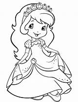 Coloring Pages Strawberry Shortcake Girls Print sketch template