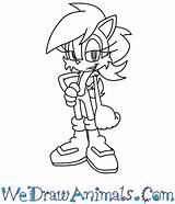 Sonic Acorn Hedgehog sketch template