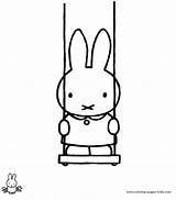 Miffy Coloring Pages Cartoon Kids Character Printable Color Characters Sheets ミッフィー Print Bunny Found Sheet sketch template