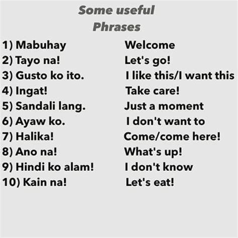 image result  tagalog phrases tagalog words filipino words words