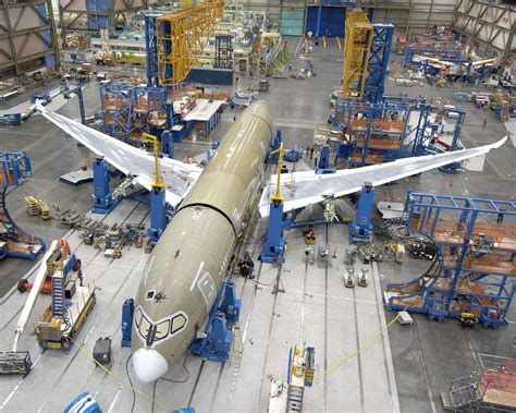 boeings composite  fuselage  assembled  everett washington