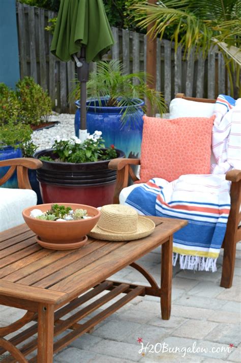 restore outdoor teak furniture tutorial hobungalow
