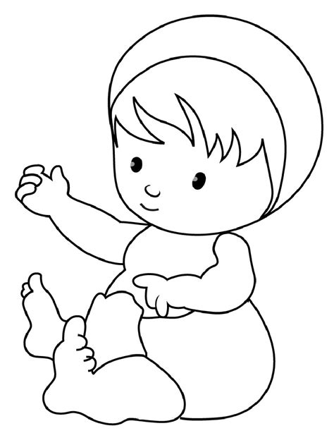 baby coloring pages educative printable
