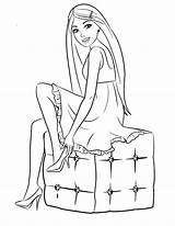 Barbie Coloring Pages Printable Pdf Print Colouring Color Fashion Doll Mermaid Book Clipart Easy Friends Princess Musketeers Three Popular Fairy sketch template
