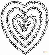 Coloring Heart Pages Ornament Shaped Hearts Printable Color Shape Pattern Drawing Wings Colouring Big Chain Getcolorings Patterns Other Supercoloring Coloringpages101 sketch template