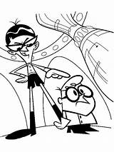 Coloring Pages Laboratory Dexter Recommended Cartoon sketch template