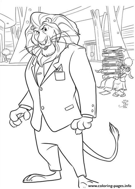 zootopia coloring pages   zootopia coloring pages png