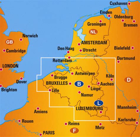 wegenkaart landkaart  belgie en luxemburg anwb media  reisboekwinkel de