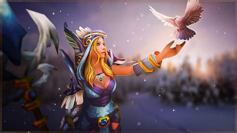 dota 2 gallery crystal maiden frozen feather set art pictures hd wallpaper high resolution
