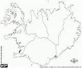Islandia Mapas Colorear sketch template