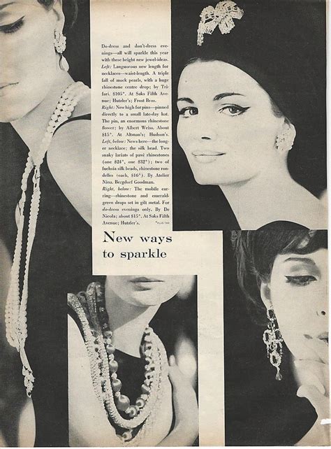 1960 Albert Weiss Rhinestone Big Flower Pin Photo Fashion