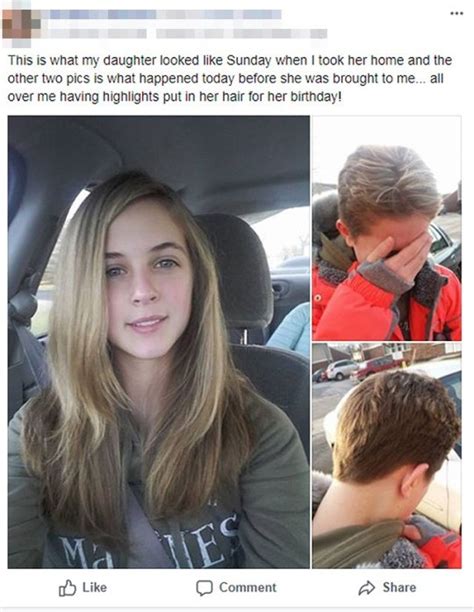 dad forced daughter to cut off all her hair after mum let her get