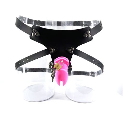 Faak 10cm Pink Silicone Penis Cage For Male Sex Shop Chastity Cage Soft