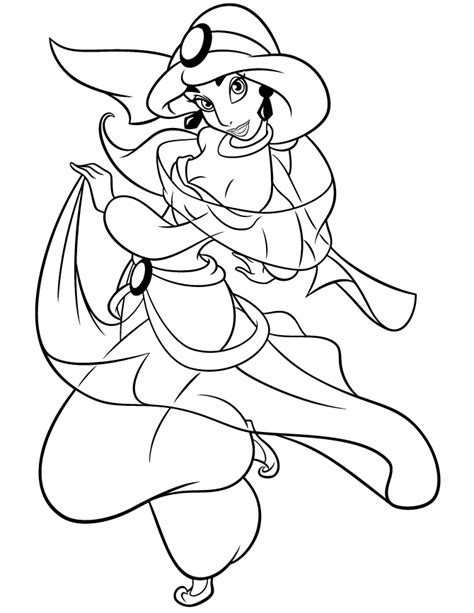 jasmine coloring page coloring home