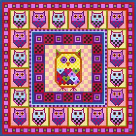 owl counted cross stitch kit  simplystitchshop  etsy