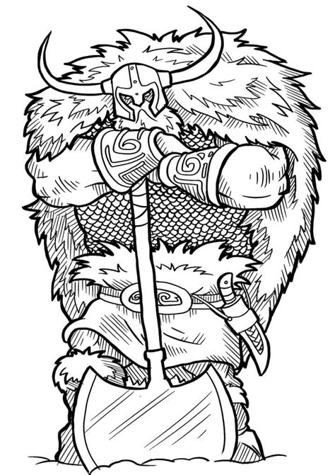 viking  axe coloring page  printable coloring pages  kids