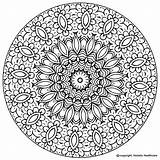 Mandala Coloring Pages Printable Book Adults Kids Meditate Health sketch template