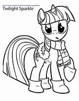 Pony Coloring Little Pages Twilight Sparkle Mlp sketch template