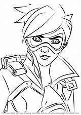 Coloring Pages Genji Overwatch sketch template