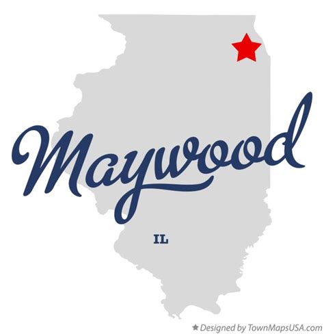 map  maywood il illinois