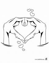 Coloring Pages Hearts Heart Medium sketch template